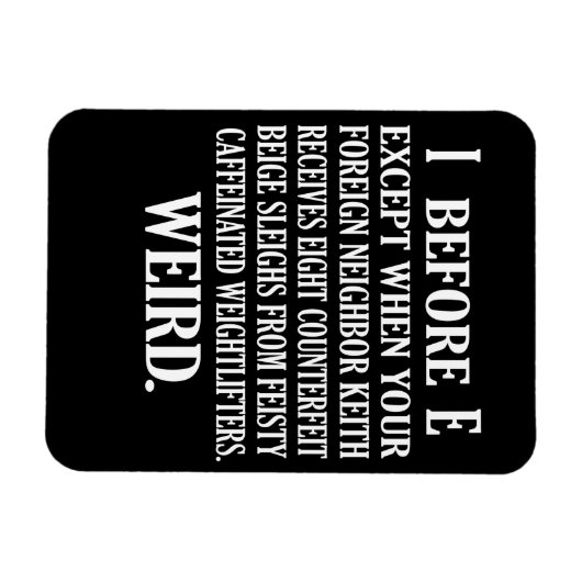 Vreemde Engelse taal leraar Grammar Teach Magneet (Horizontaal)