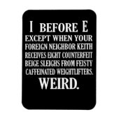 Vreemde Engelse taal leraar Grammar Teach Magneet (Verticaal)