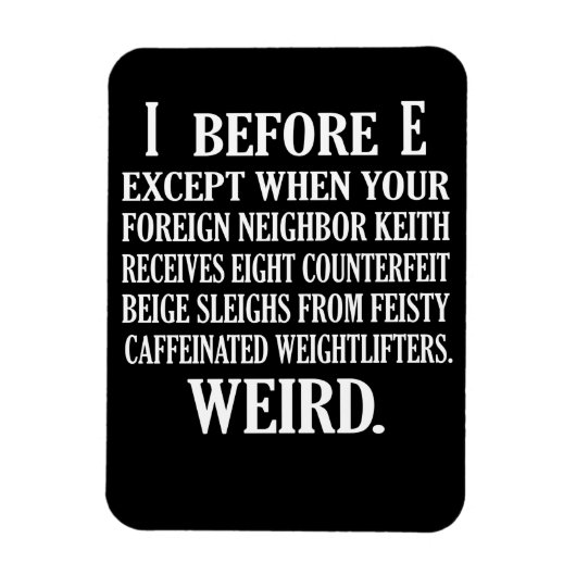 Vreemde Engelse taal leraar Grammar Teach Magneet (Verticaal)