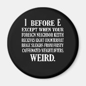 Vreemde Engelse taal leraar Grammar Teach Magneet (Voorkant)