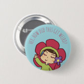 Vreemde ervaring op internet Button (Voorkant /achterkant)