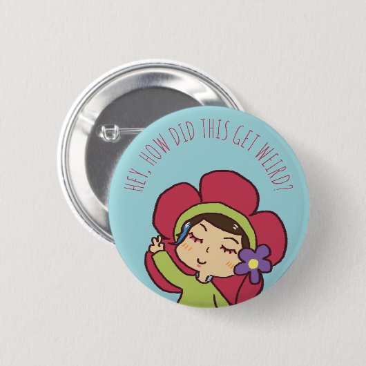 Vreemde ervaring op internet Button (Voorkant /achterkant)