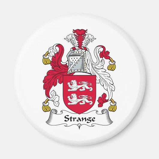 Vreemde familie Crest Magneet (Voorkant)