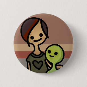 vreemde flair. ronde button 5,7 cm