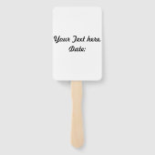 Vreemde fontein op een ventilator handwaaier (Achterkant)