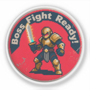 Vreemde Gamer Motivatie – Vecht Als een Prof Sticker
