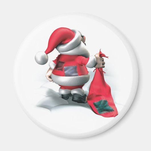 vreemde gelukkige kerst magneet (Voorkant)