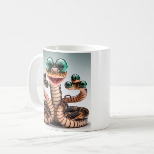 VREEMDE GELUKKIGE SLANG KOFFIEMOK (Voorkant links)