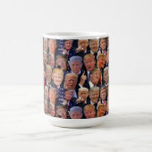 Vreemde gezichten van Trump Koffiemok (Center)