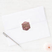 Vreemde Goud PROUD CAT MAMA Vierkante Sticker (Envelop)
