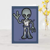 vreemde groeten kaart (Gele Bloem)