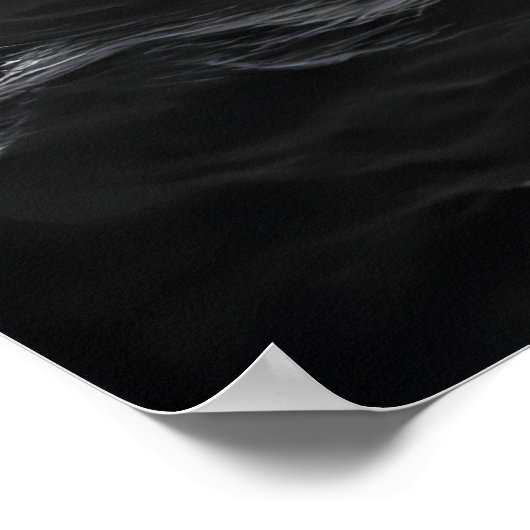 Vreemde haai in de stad | AI Art Poster (Hoek)