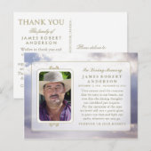 Vreemde hemel in het geheugen Sympathie Dank u Bri Briefkaart (Voorkant / Achterkant)