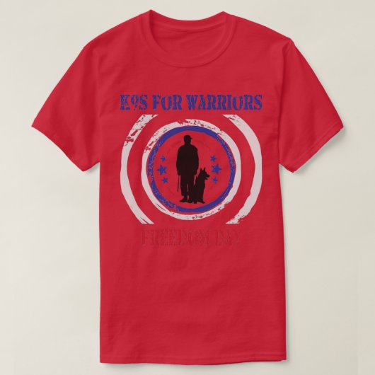 Vreemde herdenkingsdag K9s voor strijders Ve T-shirt (Design voorkant)