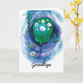 Vreemde het Weggaan Kaart (Gele Bloem)