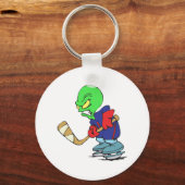 vreemde hockeyspeler sleutelhanger (Voorkant)