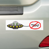 Vreemde illegale vreemdelingen tegen Trump Cartooo Bumpersticker (Op auto)