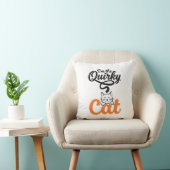 Vreemde kat vintage gravure kat liefhebber ontwerp kussen (Stoel)