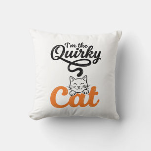 Vreemde kat vintage gravure kat liefhebber ontwerp kussen
