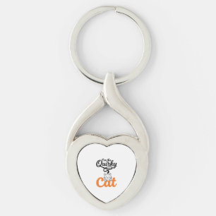 Vreemde kat vintage gravure kat liefhebber ontwerp sleutelhanger