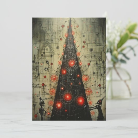 Vreemde Kerst Kaarten - Online Kerst Kaarten (Staand voorkant)