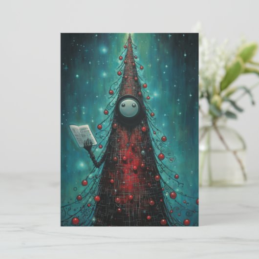 Vreemde Kerst Kaarten - Vintage Kerst Kaarten (Staand voorkant)