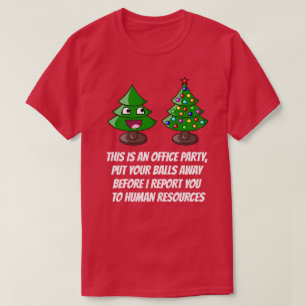 Vreemde kerstboom - Oificpartij T-shirt