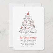 Vreemde kerstboomfeestdag kaart (Voorkant)