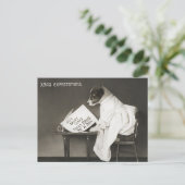 Vreemde kerstdagen verwacht vakantie feestdagenkaart (Staand voorkant)