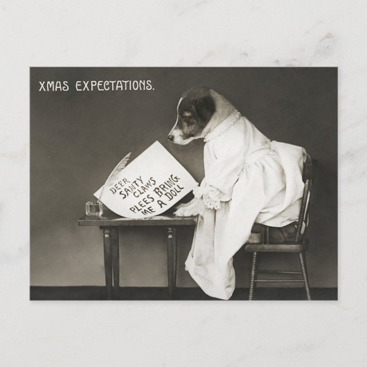 Vreemde kerstdagen verwacht vakantie feestdagenkaart (Voorkant)