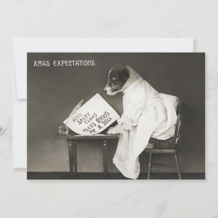 Vreemde kerstdagen verwacht vakantie feestdagenkaart