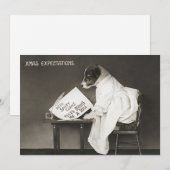 Vreemde kerstdagen verwacht vakantie feestdagenkaart (Voorkant / Achterkant)