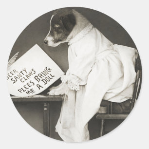 Vreemde kerstdagen verwacht vakantie ronde sticker