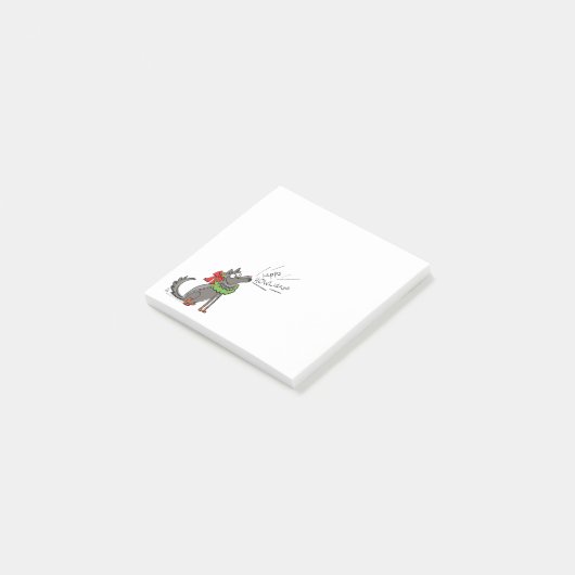 Vreemde kerstfeestdag post-it® notes (Schuin)