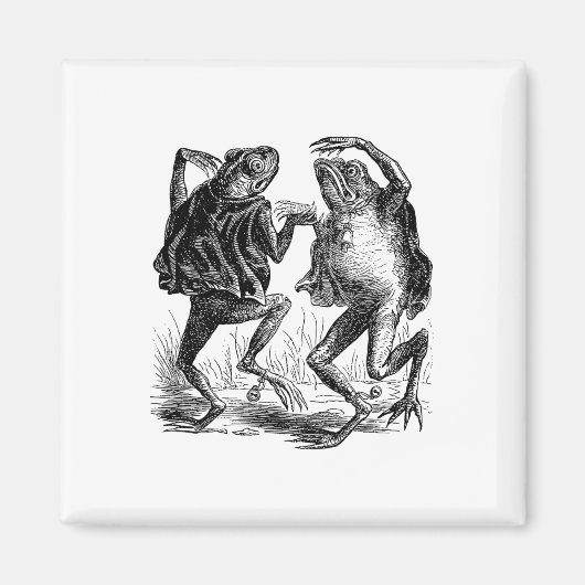 Vreemde kikkers dansen - kikkers magneet (Voorkant)