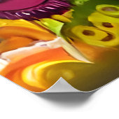 Vreemde, kleurrijke droom | AI Art Poster (Hoek)