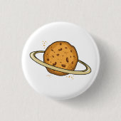 Vreemde koekjes ruimte planeet ronde button 3,2 cm (Voorkant)