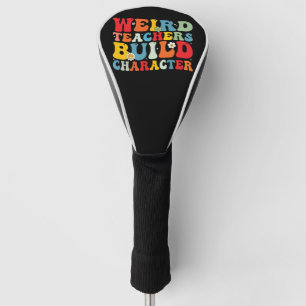 Vreemde leraar Bouw karakter Groovy leraar Golfheadcover
