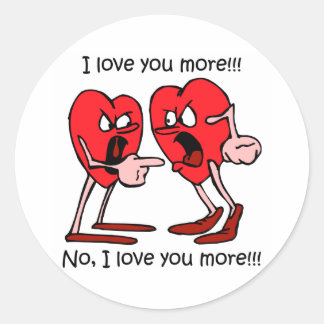 Vreemde liefde ronde sticker