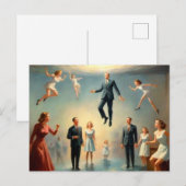 Vreemde mensen onder water briefkaart (Voorkant / Achterkant)