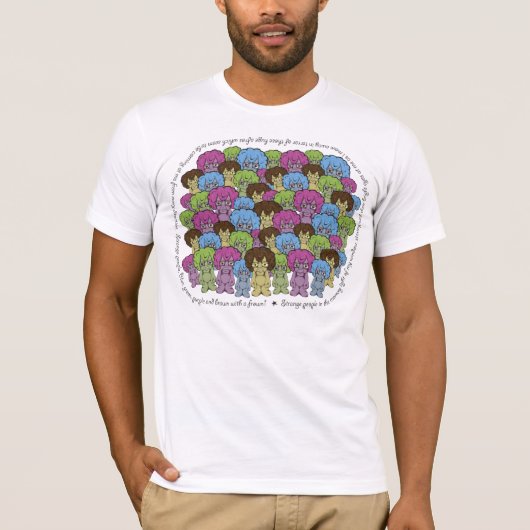 Vreemde mensen T-shirt (Voorkant)