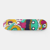 Vreemde monsters Skulls Patroon Persoonlijk Skateboard (Horizontaal)