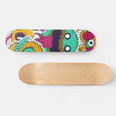 Vreemde monsters Skulls Patroon Persoonlijk Skateboard (Horizontaal)
