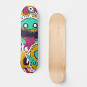 Vreemde monsters Skulls Patroon Persoonlijk Skateboard (Voorkant)