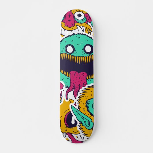 Vreemde monsters Skulls Patroon Persoonlijk Skateboard (Voorkant)