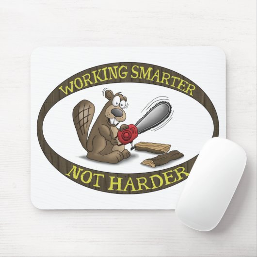 Vreemde Muismat: Slimmer werken is geen Harder Muismat (Met muis)