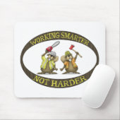Vreemde Muismatten: Het werken Smarter niet Harder Muismat (Met muis)