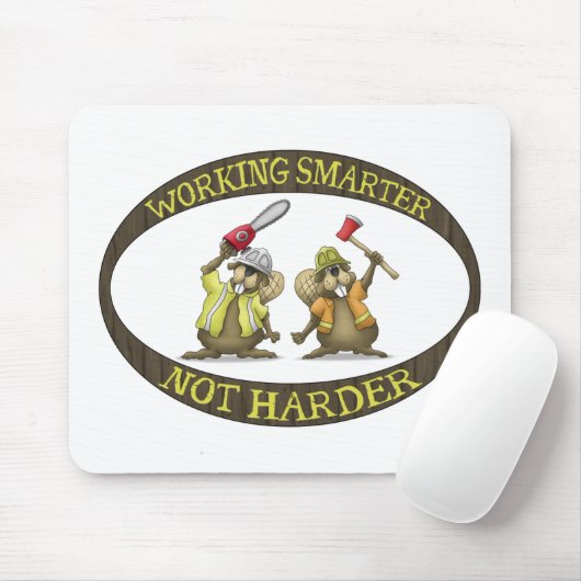 Vreemde Muismatten: Het werken Smarter niet Harder Muismat (Met muis)