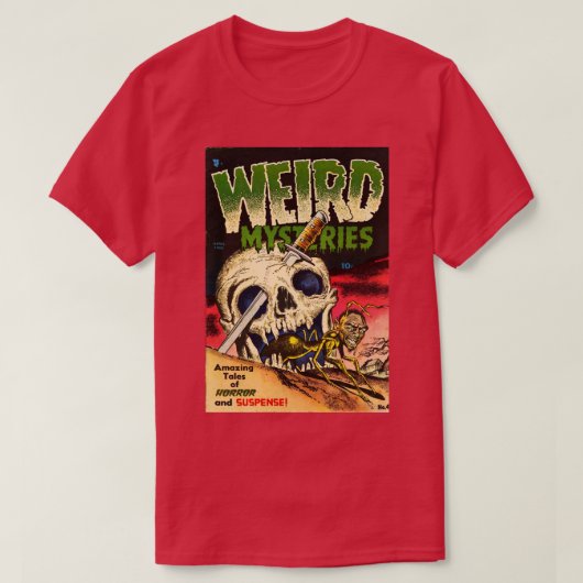 Vreemde mysteries t-shirt (Design voorkant)