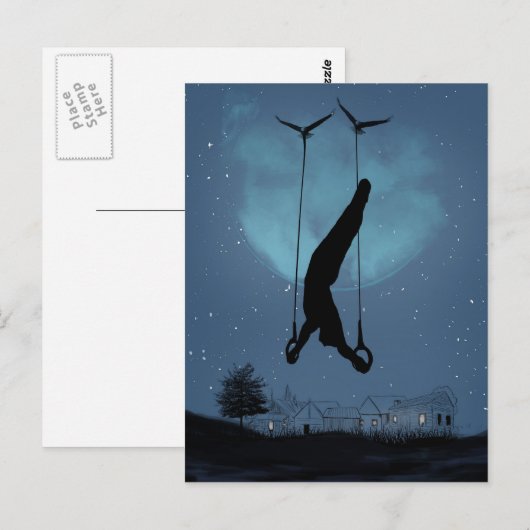 vreemde nacht briefkaart (Voorkant / Achterkant)